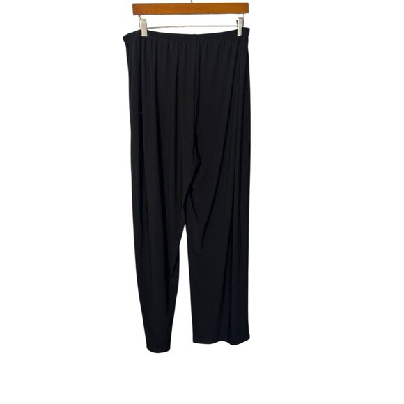 Catherines Women's Plus 0X Black High Rise Pull On Wide Leg Knit Pants Capsule - Picture 2 of 3